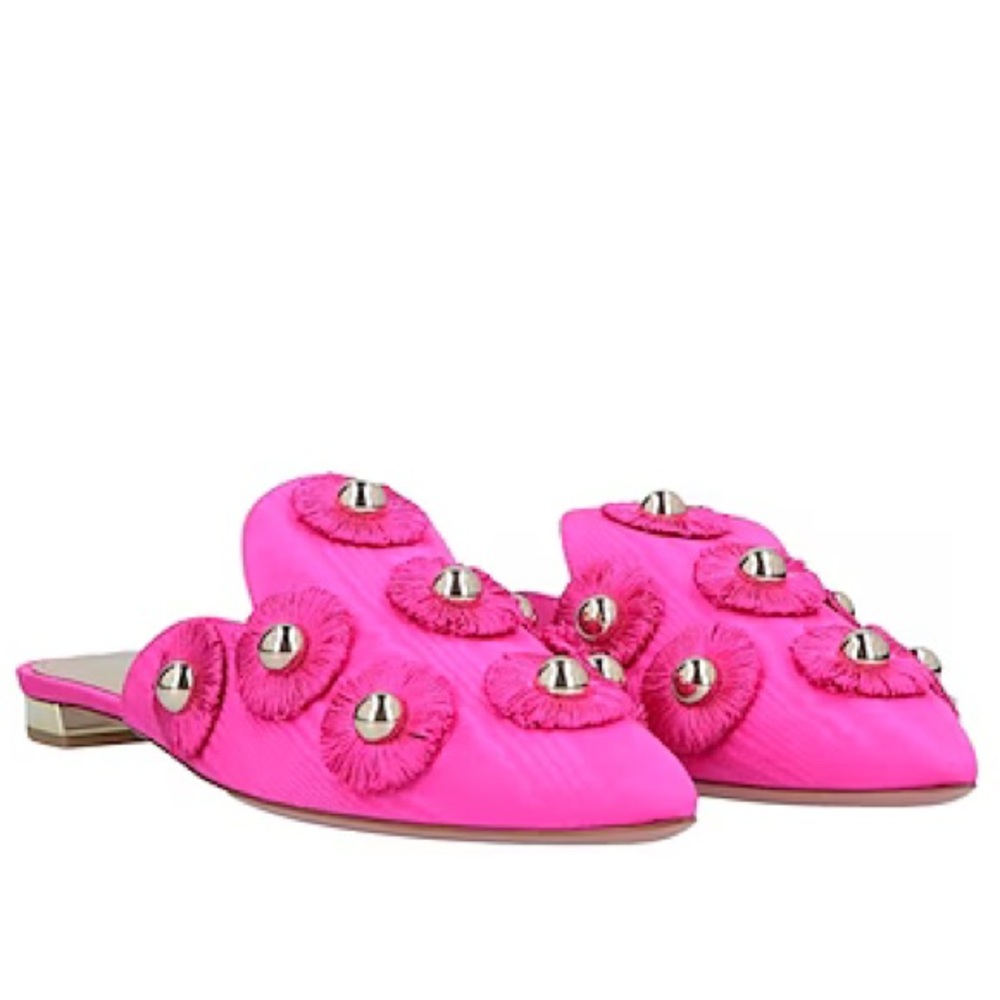 Aquazurra fuschia mules. Size 39. Great condition